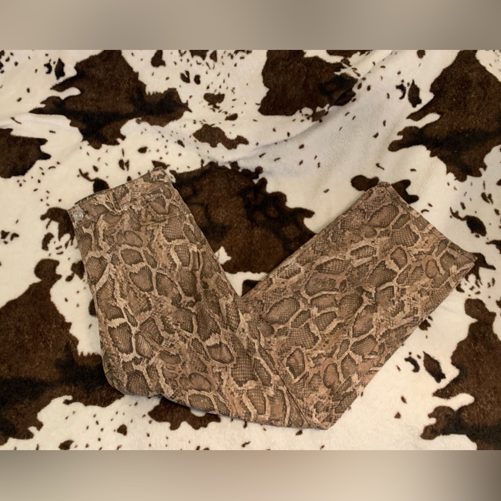 Snake Print Jeans